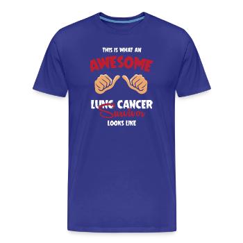 Cancer - Men's Premium Organic T-Shirt - royal blue - Front - Damien (186cm)