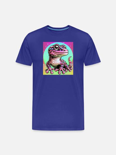 Gecko - Männer Premium Bio T-Shirt - Königsblau