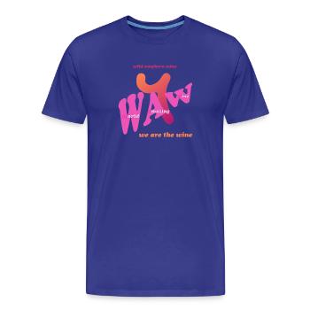 waw - Wild Amphora Wine - T-shirt bio Premium Homme - bleu roi - Devant - Damien (186cm)