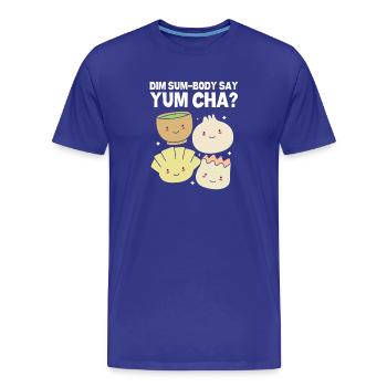 Dim Sum - Männer Premium Bio T-Shirt - Königsblau - Vorne - Damien (186cm)
