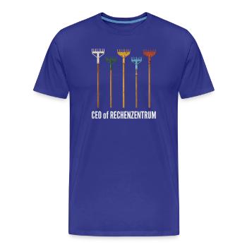 Rechenzentrum Gärtner Garten Gartenarbeit - Männer Premium Bio T-Shirt - Königsblau - Vorne - Damien (186cm)