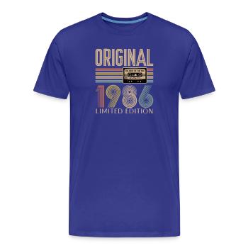 40e anniversaire, 40 ans - T-shirt bio Premium Homme - bleu roi - Devant - Damien (186cm)