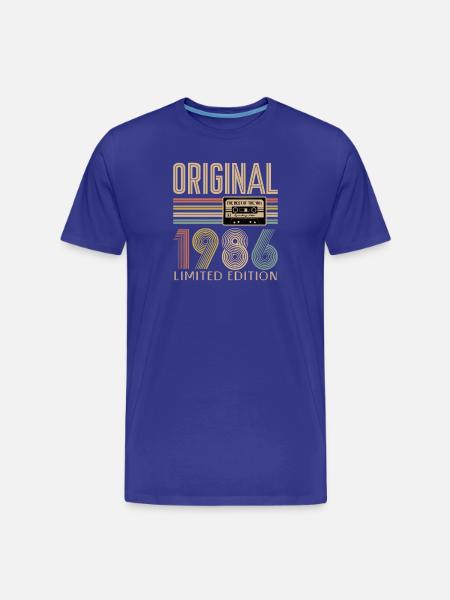 40e anniversaire, 40 ans - T-shirt bio Premium Homme - bleu roi
