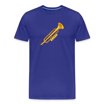 Posaune - Männer Premium Bio T-Shirt - Königsblau - Vorne - Damien (186cm)