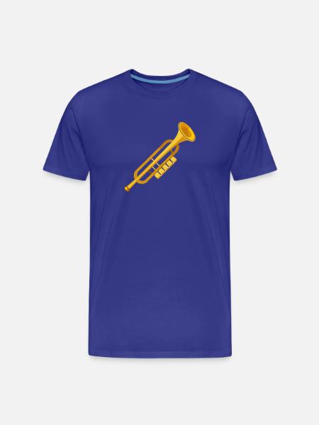 Trombone - Men's Premium Organic T-Shirt - royal blue