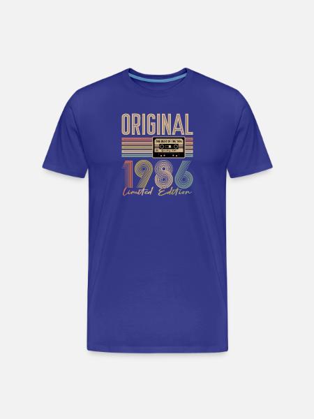 40th birthday, 40 years - Men's Premium Organic T-Shirt - royal blue