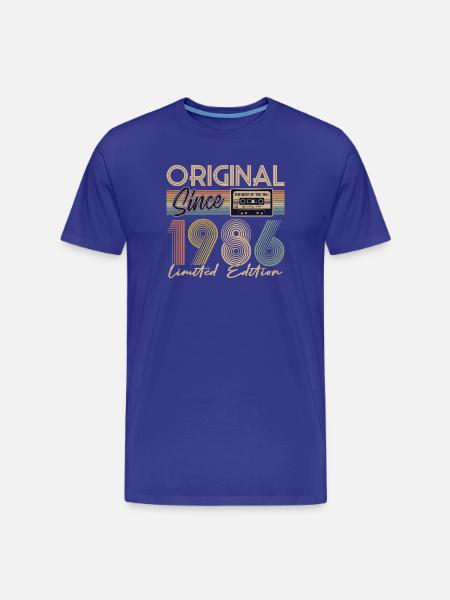 40th birthday, 40 years - Men's Premium Organic T-Shirt - royal blue