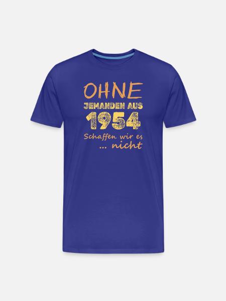 es 1954 - Männer Premium Bio T-Shirt - Königsblau