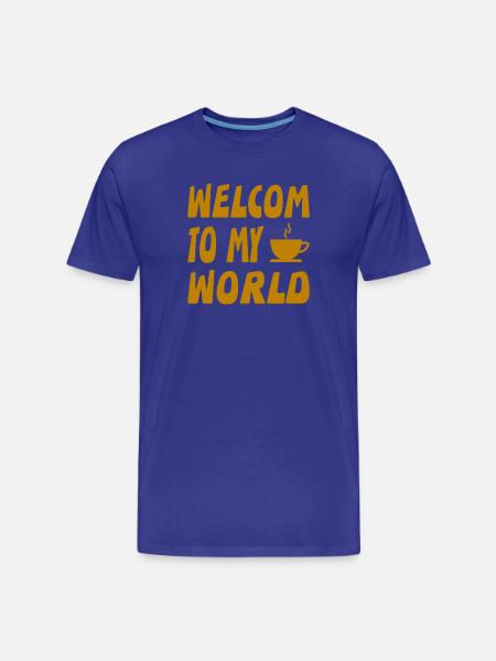 Coffee - Men's Premium Organic T-Shirt - royal blue