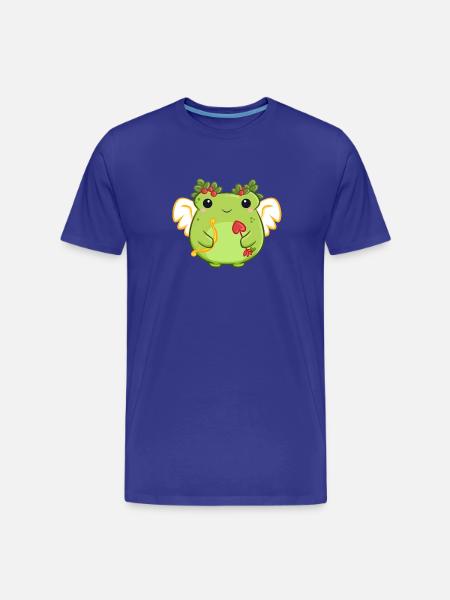 Liebes-Frosch mit Herzbogen - Männer Premium Bio T-Shirt - Königsblau