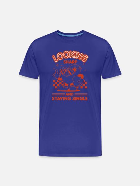 Staying Single - Männer Premium Bio T-Shirt - Königsblau