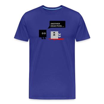 dead pixel_english - Männer Premium Bio T-Shirt - Königsblau - Vorne - Damien (186cm)