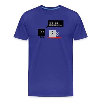dead pixel_german - Männer Premium Bio T-Shirt - Königsblau - Vorne - Damien (186cm)
