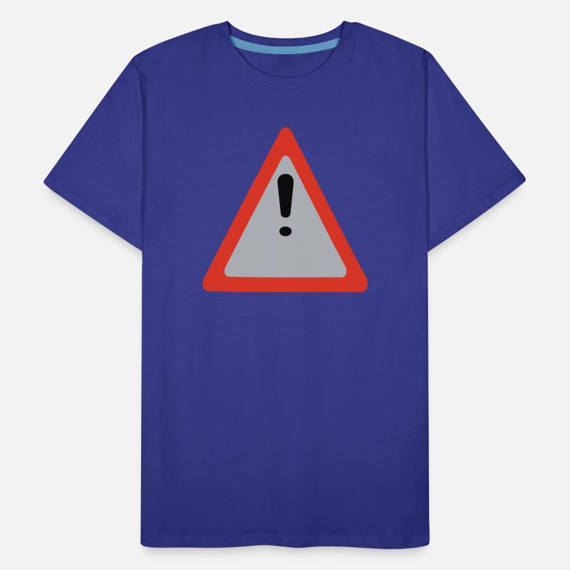 caution caution Men's Premium Organic T-Shirt