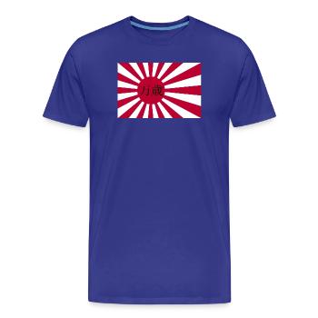 Japanische Flagge der Marine - Männer Premium Bio T-Shirt - Königsblau - Vorne - Damien (186cm)