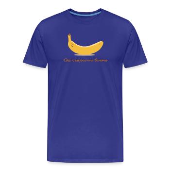 Ceci nest pas une banane - Männer Premium Bio T-Shirt - Königsblau - Vorne - Damien (186cm)