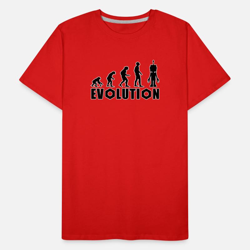 Evolution from human to android Men's Premium Organic T-Shirt