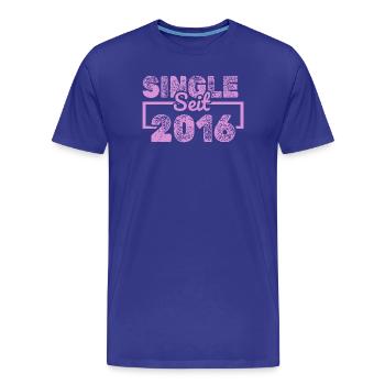 Single, 2016 - T-shirt bio Premium Homme - bleu roi - Devant - Damien (186cm)