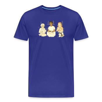 Vie de famille au quotidien - T-shirt bio Premium Homme - bleu roi - Devant - Damien (186cm)