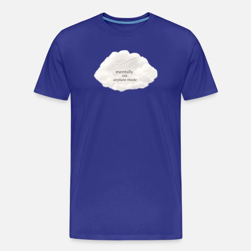 Mentaler Flugzeugmodus - Männer Premium Bio T-Shirt - Königsblau