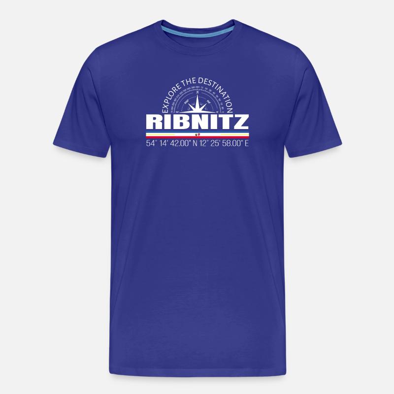 Ribnitz - Männer Premium Bio T-Shirt - Königsblau