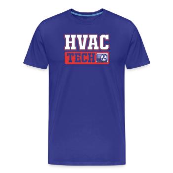 Technicien en climatisation de chauffage Technicien en réfrigération - T-shirt bio Premium Homme - bleu roi - Devant - Damien (186cm)