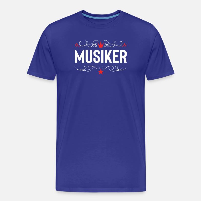 Musiker Beruf - Männer Premium Bio T-Shirt - Königsblau