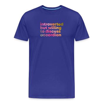 Accordion - Men's Premium Organic T-Shirt - royal blue - Front - Damien (186cm)