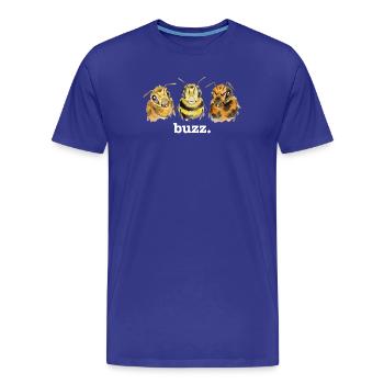 Bourdonnement des abeilles – Bourdonnement drôle pour les amateurs d’abeilles - T-shirt bio Premium Homme - bleu roi - Devant - Damien (186cm)
