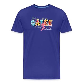 Ma Gatée, Expression marseillaise, valentines gift - T-shirt bio Premium Homme - bleu roi - Devant - Damien (186cm)