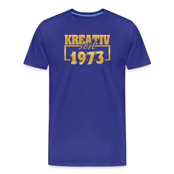 1973 - Men's Premium Organic T-Shirt - royal blue - Front - Damien (186cm)