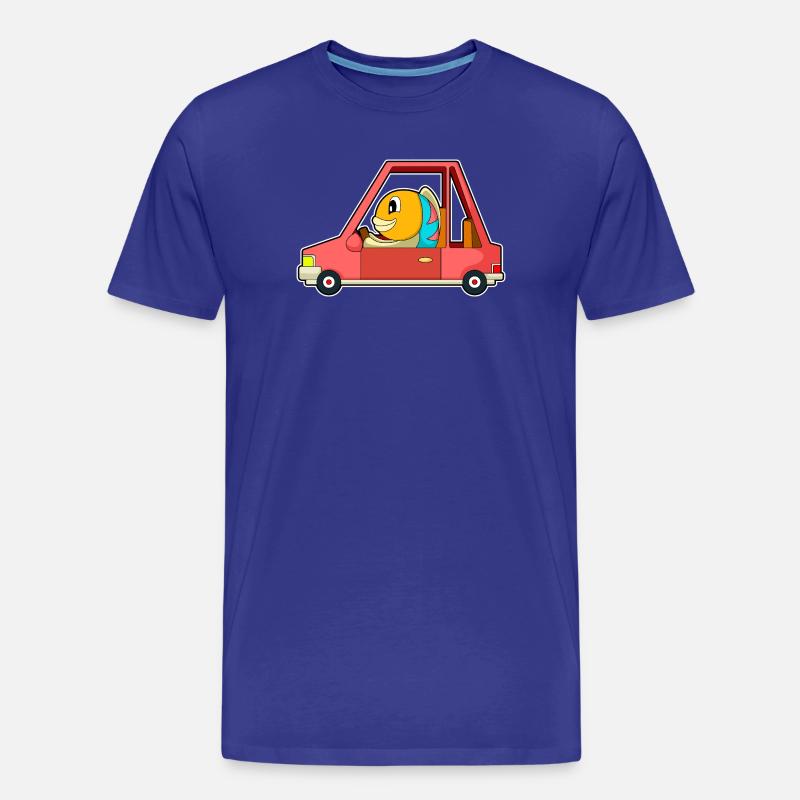Fisch Auto - Männer Premium Bio T-Shirt - Königsblau