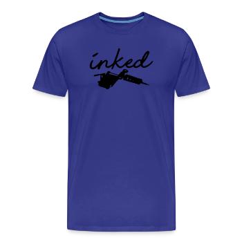 inked tattoo tattooed tattoowiert nadel ink inked - Männer Premium Bio T-Shirt - Königsblau - Vorne - Damien (186cm)