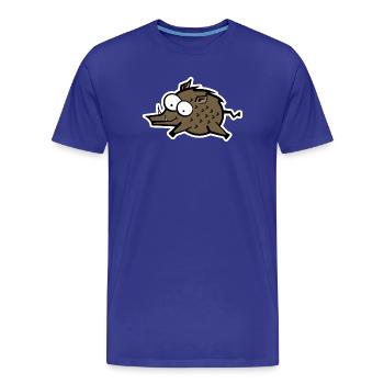Sanglier - T-shirt bio Premium Homme - bleu roi - Devant - Damien (186cm)
