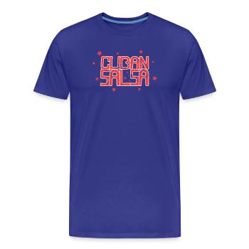 Salsa cubaine Rueda Timba Danse - T-shirt bio Premium Homme - bleu roi - Devant - Damien (186cm)