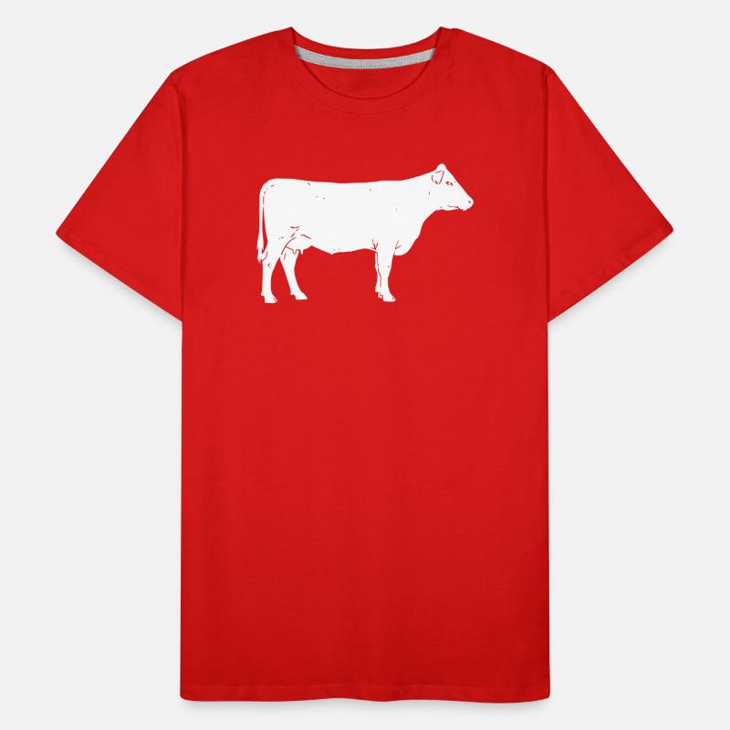 Ferme bovine Vector Élevage T-shirt bio Premium Homme