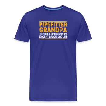 Schlosser Rohr Industrie - Männer Premium Bio T-Shirt - Königsblau - Vorne - Damien (186cm)