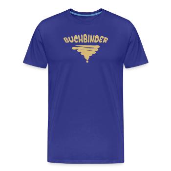 Style Buchbinder - Männer Premium Bio T-Shirt - Königsblau - Vorne - Damien (186cm)