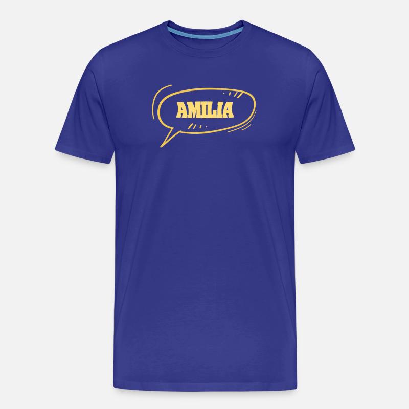 Comic Amilia - Männer Premium Bio T-Shirt - Königsblau