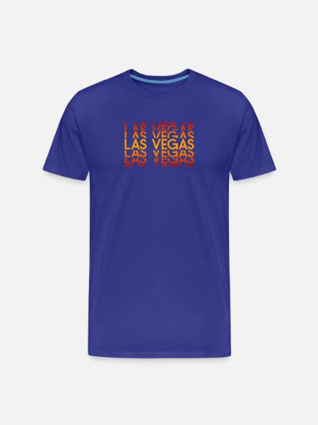 Las Vegas Neon Layout - Men's Premium Organic T-Shirt - royal blue