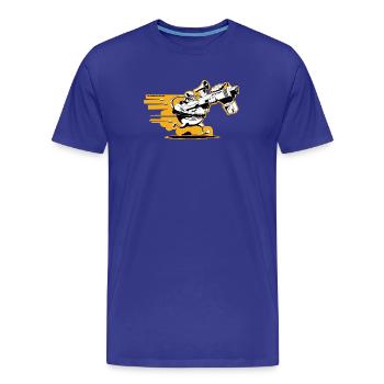 Jeu de tir à la première personne - T-shirt bio Premium Homme - bleu roi - Devant - Damien (186cm)