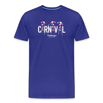 visuel carna 2024 - T-shirt bio Premium Homme - bleu roi - Devant - Damien (186cm)