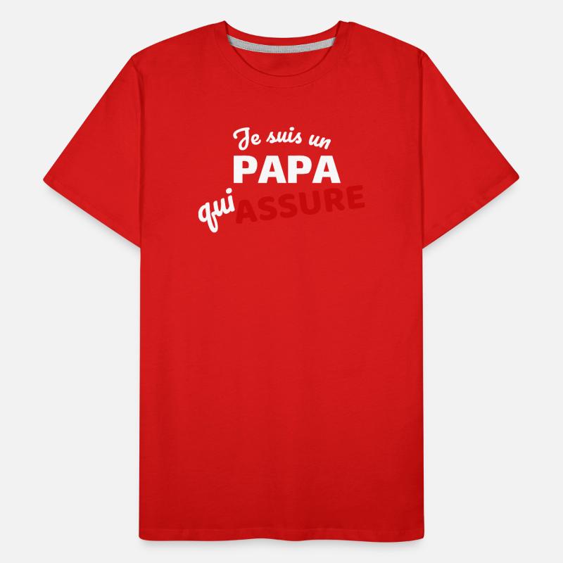 Ich bin ein Vater, der dafür sorgt, dass Männer Premium Bio T-Shirt