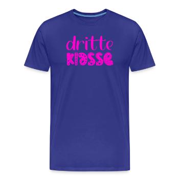 Grundschule 3. Klasse - Dritte Schulklasse - Männer Premium Bio T-Shirt - Königsblau - Vorne - Damien (186cm)