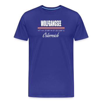 Lac Wolfgang - T-shirt bio Premium Homme - bleu roi - Devant - Damien (186cm)