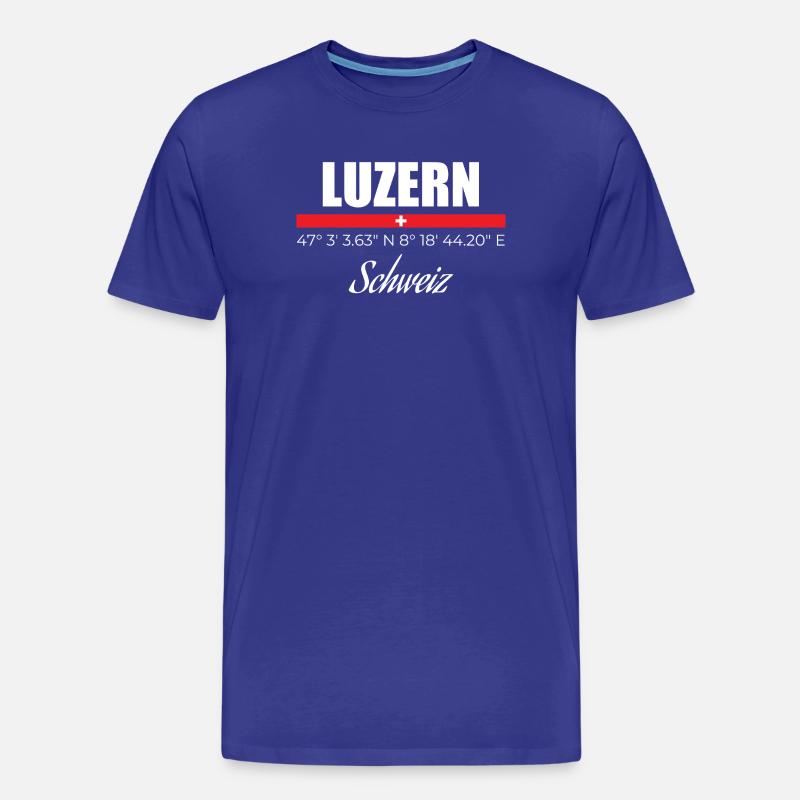 Luzern - Männer Premium Bio T-Shirt - Königsblau