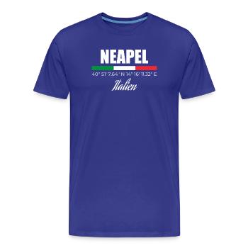 Naples - Men's Premium Organic T-Shirt - royal blue - Front - Damien (186cm)