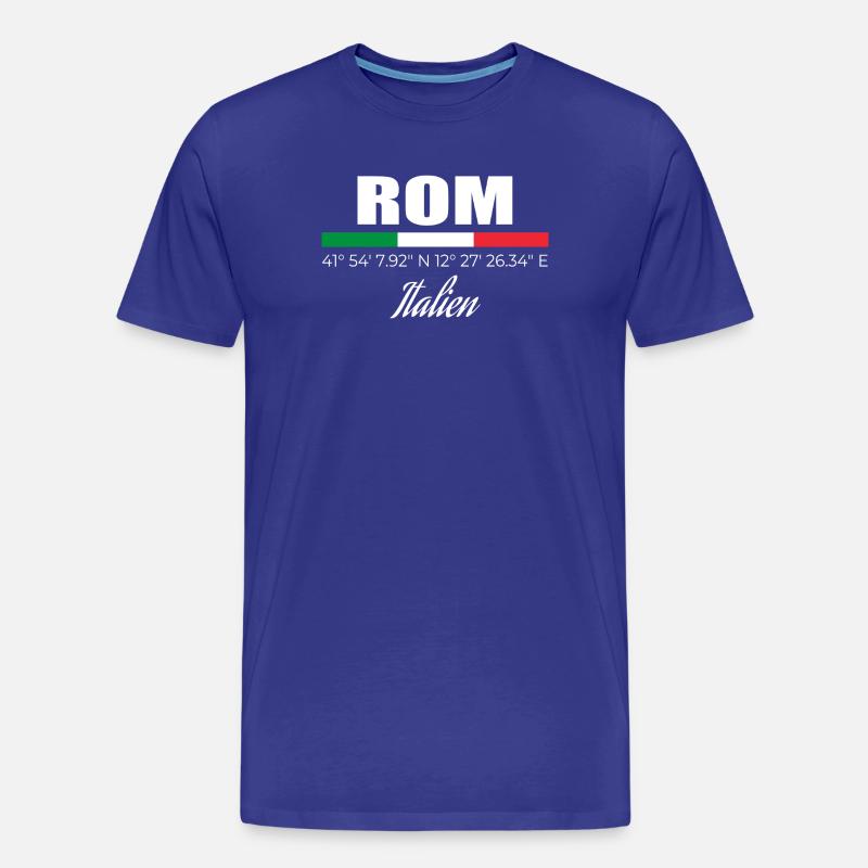 Rom - Männer Premium Bio T-Shirt - Königsblau