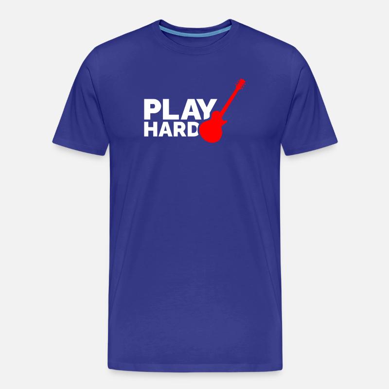 Play Hard - Männer Premium Bio T-Shirt - Königsblau