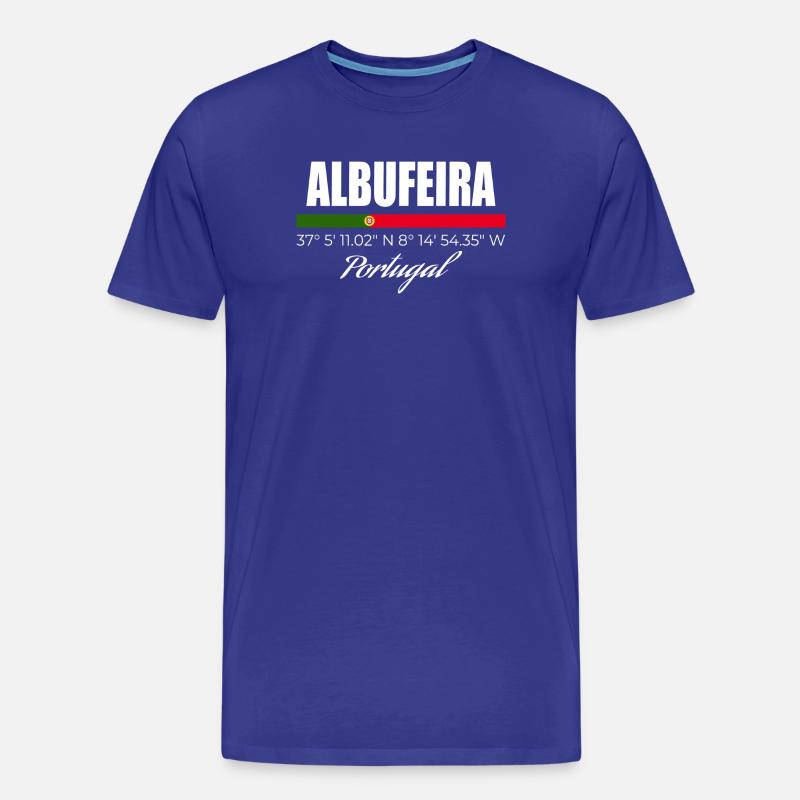 Albufeira - Männer Premium Bio T-Shirt - Königsblau